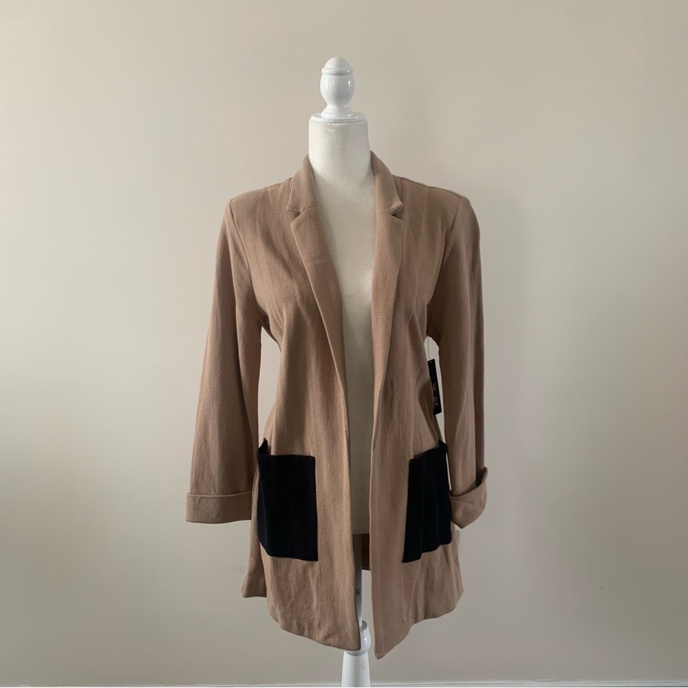 NWT - NIC + ZOE Contrast Pocket Blazer - Large